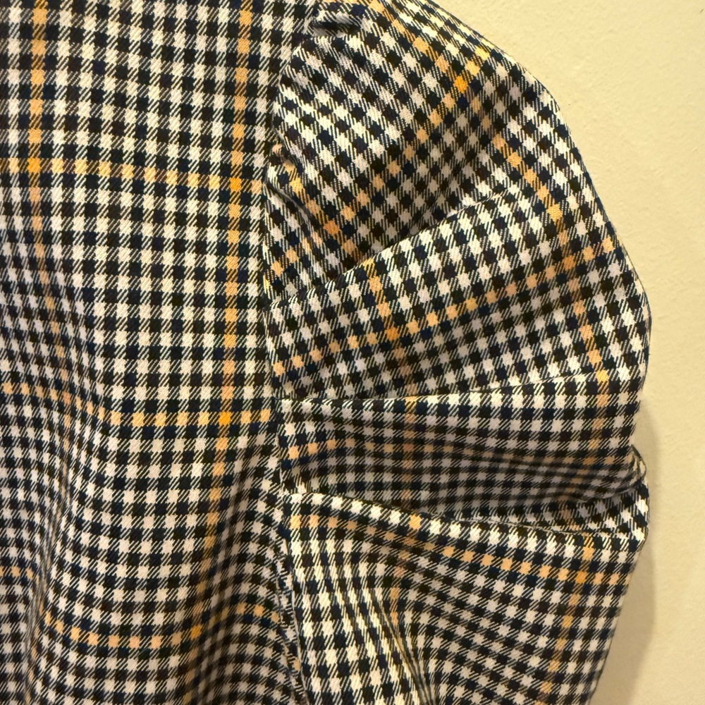 Amanda Uprichard Checkered Dress with Puff Sleeves - Picture 4 of 4